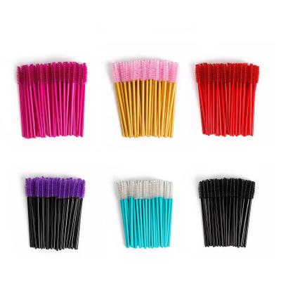 China Disposable Plastic Professional Mascara Eyelash Brush Makeup Brush Licks for sale