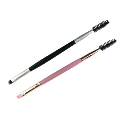 China Double Sided Double Ended Smudge Brush End Mascara Brush Make Up Eye Brushes Eyebrow Makeup Brushes for sale