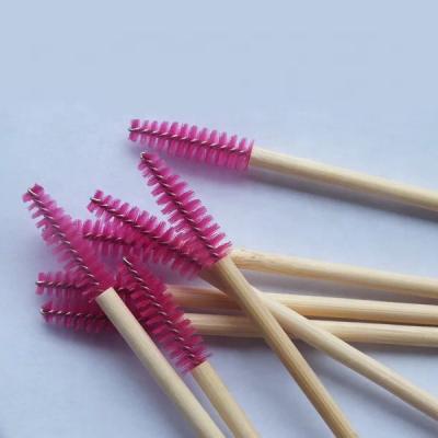 China Wholesale Bamboo Eyelash Brush Factory Makeup Bamboo Applicator for sale