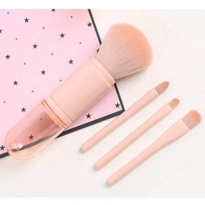 China Angular Blush OEM Factory Logo Wholesale Makeup Brush Custom Make-Up All In One Small Cosmetic Brush for sale