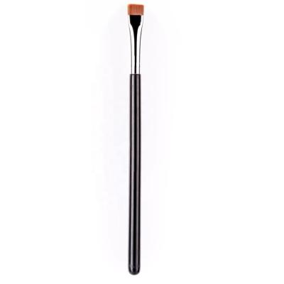 China Custom Black Good Quality Eyebrow 1 Dollar Disposable Makeup Small Angled Angled Brush Smudge Brush Head Flat Size for sale