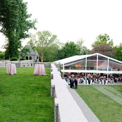 China UV-resistant Luxury Romantic Wedding Tents 300 People Clearspan Tent For Outdoor Wedding for sale