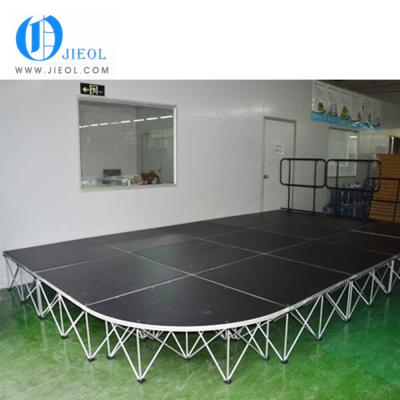 China Concert Easy Assemble Outdoor Cheap Aluminum Foldable Movable Event Stage For Sale for sale