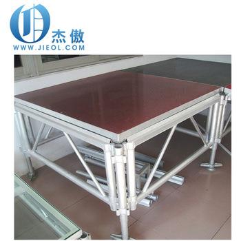 China 1.22x1.22m Concert Frame High Quality Aluminum Portable Stage Truss Movable Stage for sale