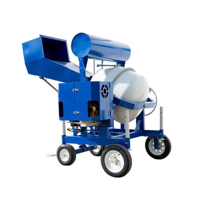 China Cultivate 2021 portable self loading high efficiency 500l concrete mixer with pump for sale for sale