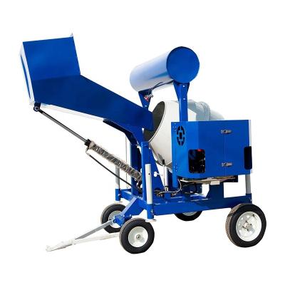 China Garment Shops Best Selling Gasoline Engine Diesel Engine Self Loading Drum Plastic Cement Concrete Mixer In South America for sale