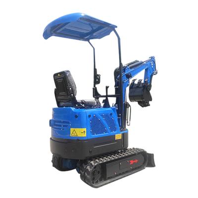 China Factory direct sale of Flexiable 1 ton mini excavator diesel engine hydraulic type small backhoe with attachments for sale