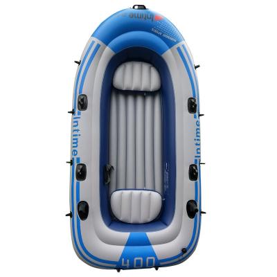 China PVC Thickened Wear Resistant 2-4 Person Inflatable Fishing Boat Kayak for sale