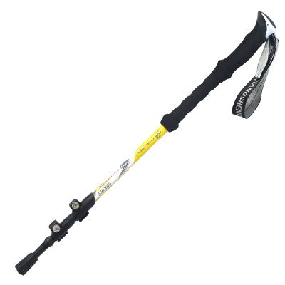 China EVA Carbon Straight Handle Trekking Telescopic Pole with Three Poles for Outdoor Walking for sale