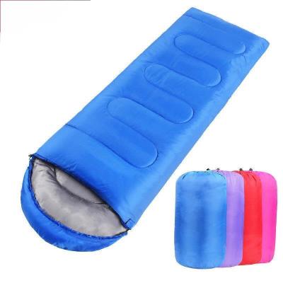 China Splice Type Spring And Autumn Sleeping Bag Adult Outdoor Single Head Envelope Camping Sleeping Bag Lunch Break Sleeping Bag Envelope for sale