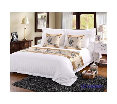 China Nondisposable White Cotton Linen Factory 100% White Bed Linen For Hotel for sale