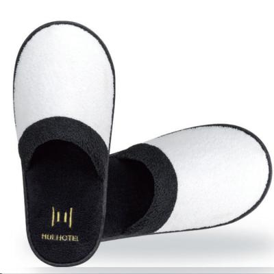 China Hot Selling Disposable Slipper Terry Towel Hotel Slipper Wholesale Plush Spa Classic for sale