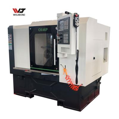 China CK46P Gang type CNC lathe angle slideway cnc slant bed lathe en venta