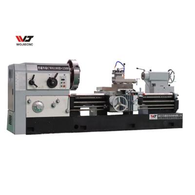 China CW6163 Large spindle bore 130mm lathe metal working turning horizontal lathe machine en venta