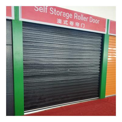 China Waterproof Wholesale Steel Roll Up Automatic Motorized Doors Roller Shutter Garage Door for sale