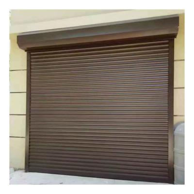 China Security Home Use Motor Aluminum Alloy Rolling Shutter Side Door for sale