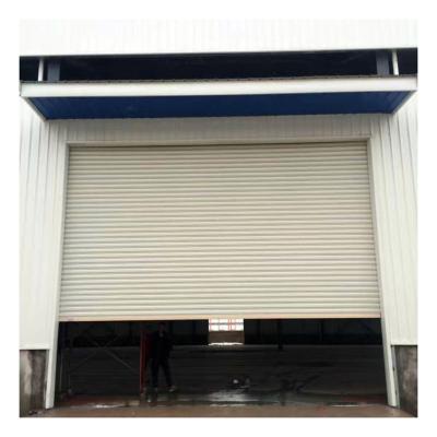 China Outdoor Trade Shipping Container House Windproof Manual Windproof Roll Up Doors for sale