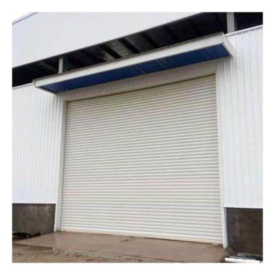 China Commercial Use Windproof Steel Roller Shutter Windproof Roll Up Doors for sale