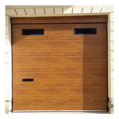 China High quality steel heat insulation garage door with automatic door lock for sale