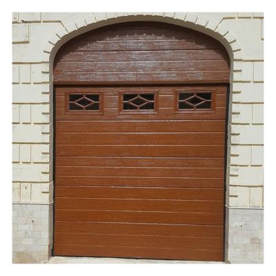 China Heat Insulation CE Approved Electric Overhead Sectional Garage Door for sale