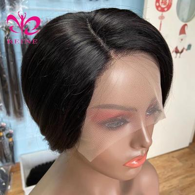 China Cuticle Aligned Short Bob Wig 150% Pixie Cut Wig Short T Part Lace Front Human Hair Wigs For Color Women Pre Plucked With Baby Hair for sale