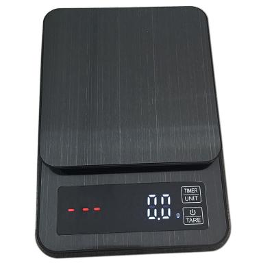 China WITH LID New Product Multifunctional Hand-washed Coffee Scale 0.1G-3KG Electronic Kitchen Baking Scale Electronic Bake for sale