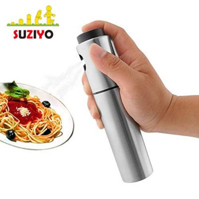 China Viable Olive Oil Spray Bottle Glass BBQ Vinegar Oil Sprayer Stainless Steel Oil Sprayer Kitchen for sale