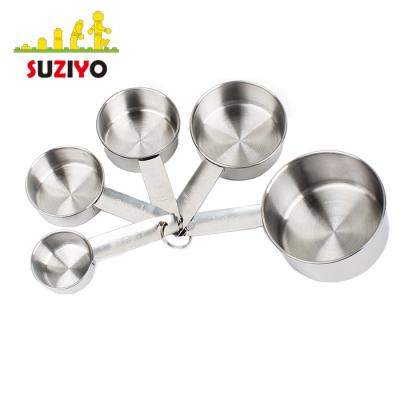 China Durable Stainless Steel Measuring Cups: Durable and stylish all-in-one kitchen measuring set for dry and liquid ingredients for sale