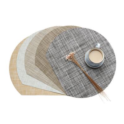 China Sustainable Factory Outlet PVC Bars Woven Place Mat Dining Table Mat For Home for sale