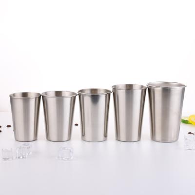 China Sustainable Outdoor Stainless Steel Pint Cups Water Tumblers Beer Mug Set for sale