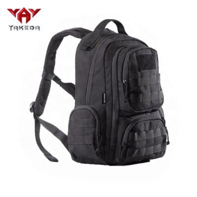 China YAKEDA Waterproof Nylon Black Sports Hunting Multifunctional Military Tactical Backpack for sale