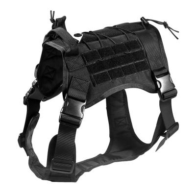 China Tactical Gear Equipo Tactico M L XL Quick Release Dog Yakeda Miliraty Style Goods Nylon Pet Vest Molle Harness for sale