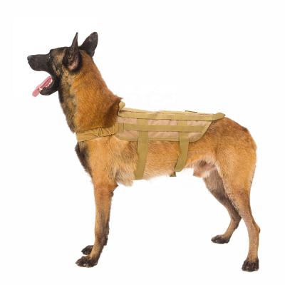 China Military Pet Accessories Dog Clothes Duty Outdoor Security Harness Training Molle Tactical Vest For Dog for sale