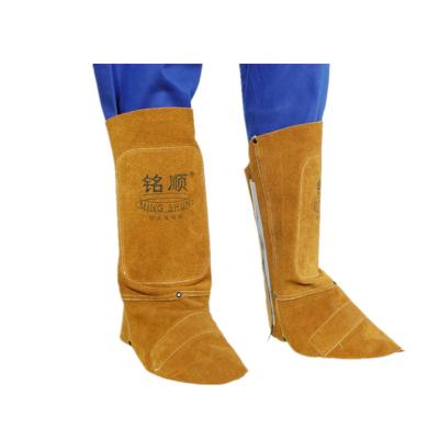 China Industry such as welding and construction body protection welders gaiters 2021 welding leather gaiters for sale