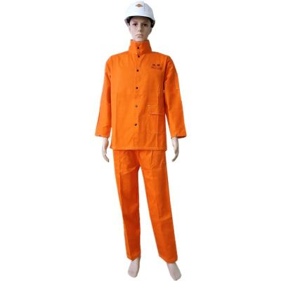 China Flame Retardant Chinese Clothing Manufacturer FR Orange Color Processed Cotton Suit for sale