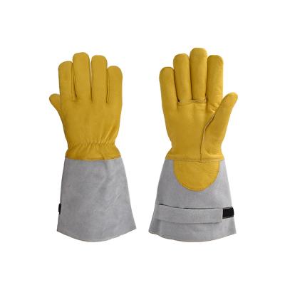 China Factory Wholesale Waterproof Cowhide Welding Welding Leather Glove for sale