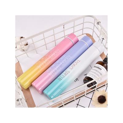 China Sustainable Cute 280ml Double Wall Gradient Color Stainless Steel Water Bottle for sale