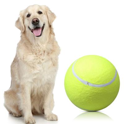 China Stocked Dog Toys Customized 9.5 Inch Giant Pet Tennis Ball Dog Toy Tennis Ball Dog Chew Toy Signature Mega Jumbo Kids for sale