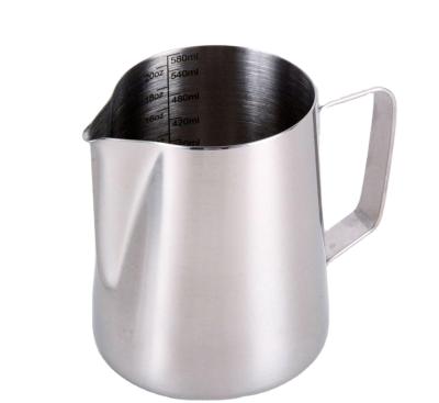 China High Quality Stocked Stainless Steel Milk Jug Frothing Cup Metal Coffee Espresso Steaming Milk Pitcher for sale