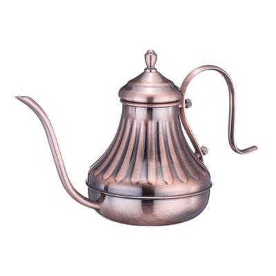 China Sustainable Arabic Stainless Steel Coffee Pots With Long Spout Coffee Gooseneck Kettle 420ML/650ML for sale