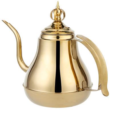 China Sustainable Arabic Coffee Pot Stainless Steel Coffee Kettle For Latin Tea Pot for sale