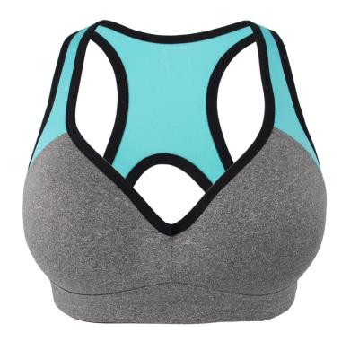 China Hot Fitness Bralette Running Women's Underwear Breathable Body Shaping Yoga Jogging High Intensity Contrast Sports Bra for sale