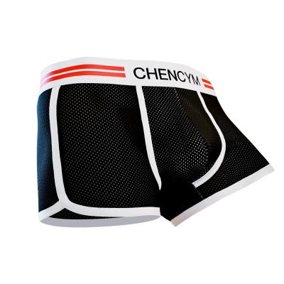 China 2022 New Comfortable Men's Breathable Ice Summer Breathable Mesh Student Boyshort Underwear Boxers Silk Teenage Briefs for sale