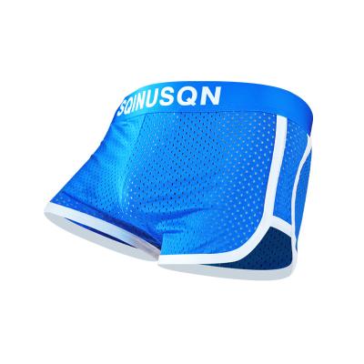 China Silk Soft Comfortable Men Summer Ice Mesh Breathable Underwear And Boxers Briefs Boyshort for sale