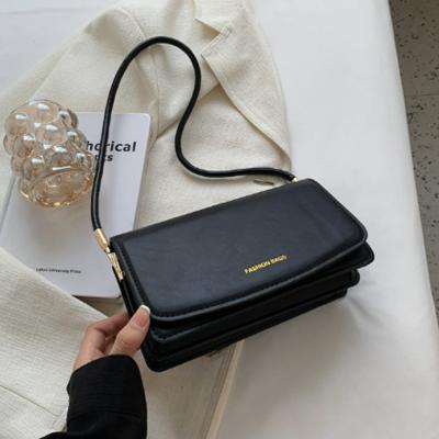 China Fashion Makeup Handbag Sengang New Arrival Black High Quality Leather Handbag for sale