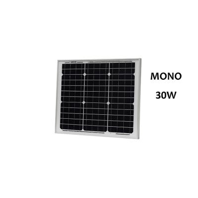 中国 High efficiency competitive price solar panel monocrystalline 30w 18v 販売のため