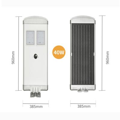 China 40W all in one solar street light New design nice price led outdoor lighting solar street light zu verkaufen