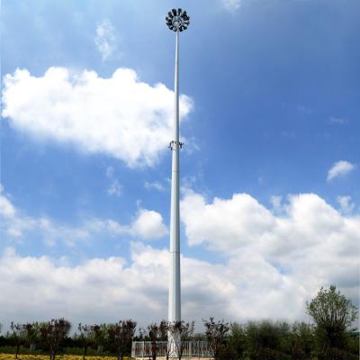 China 15M, 20M, 25M, 30M, 35M, 40M High Mast Lighting Pole with IP 65 LED Flood Lights for Square, Airport, Highway, Stadium Lighting zu verkaufen