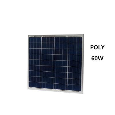 China Good price solar energy systems home solar panel 60W 18V polycrystalline solar panel for sale