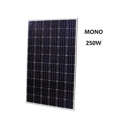 China 250W High Power Customized Good Quality Low Mono Solar Panel Price 30V zu verkaufen